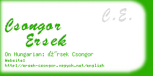 csongor ersek business card